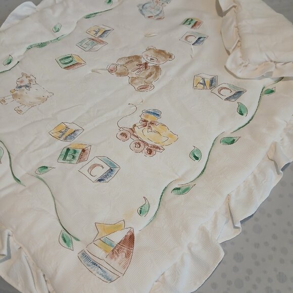 COPY - KidsLine Baby Bedding Quilt with lovely ruffled edge Made in USA - Picture 3 of 8